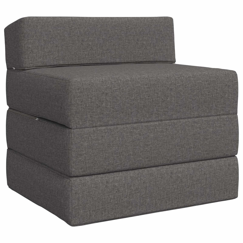 Klappbares Schlafsofa Hellgrau 70 x 60 x 63 cm Stoff