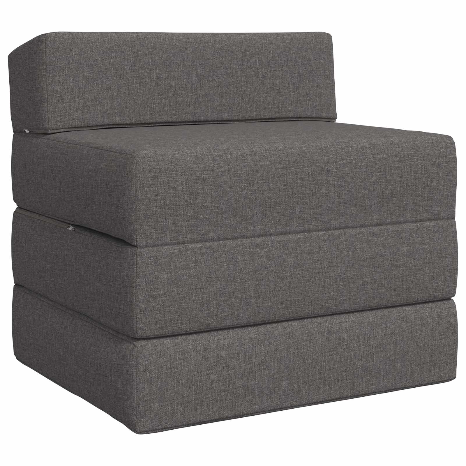 Klappbares Schlafsofa Hellgrau 70 x 60 x 63 cm Stoff
