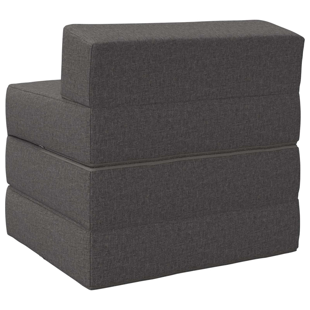 Klappbares Schlafsofa Hellgrau 70 x 60 x 63 cm Stoff