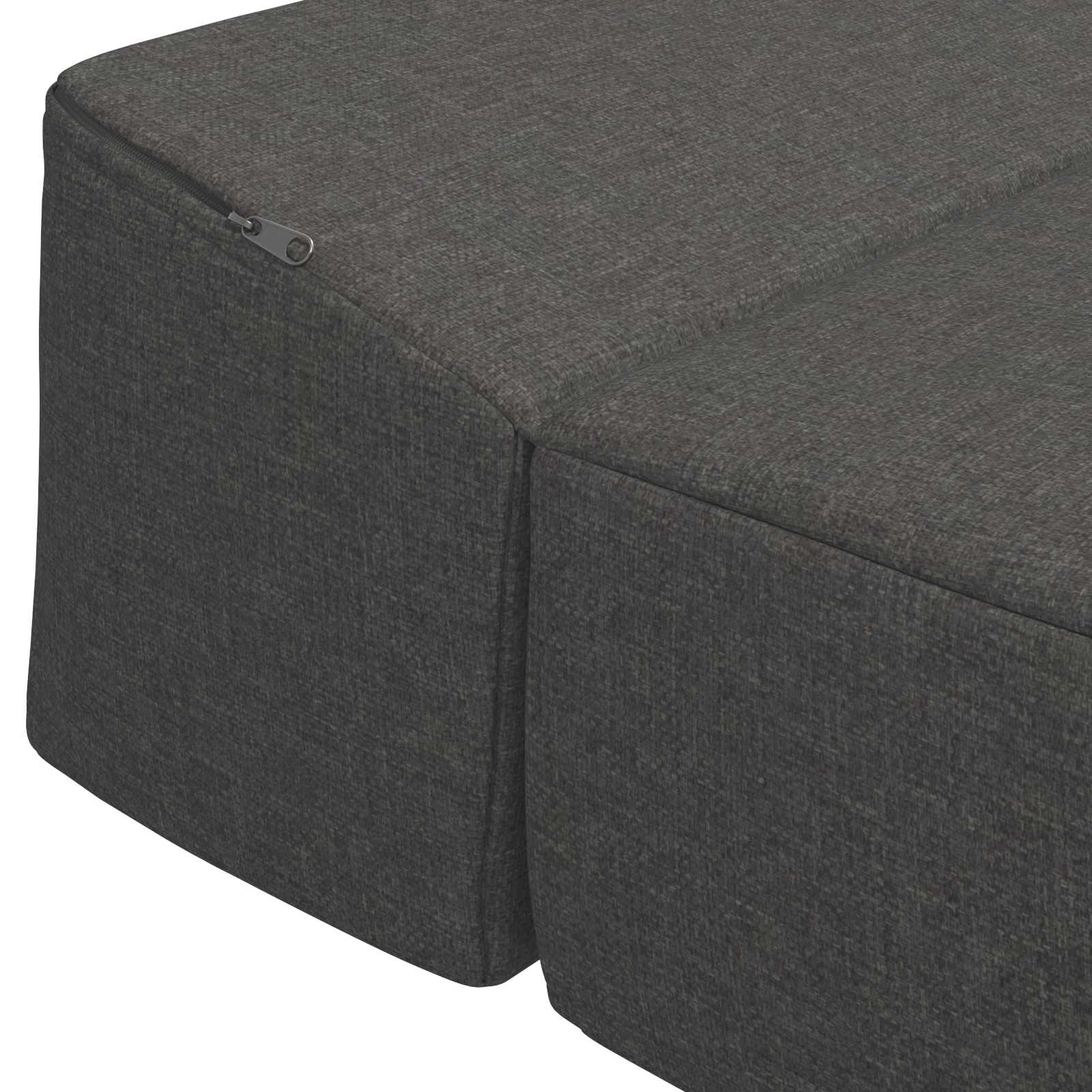 Klappsofa Bett Dunkelgrau 200 x 70 x 15 cm Stoff