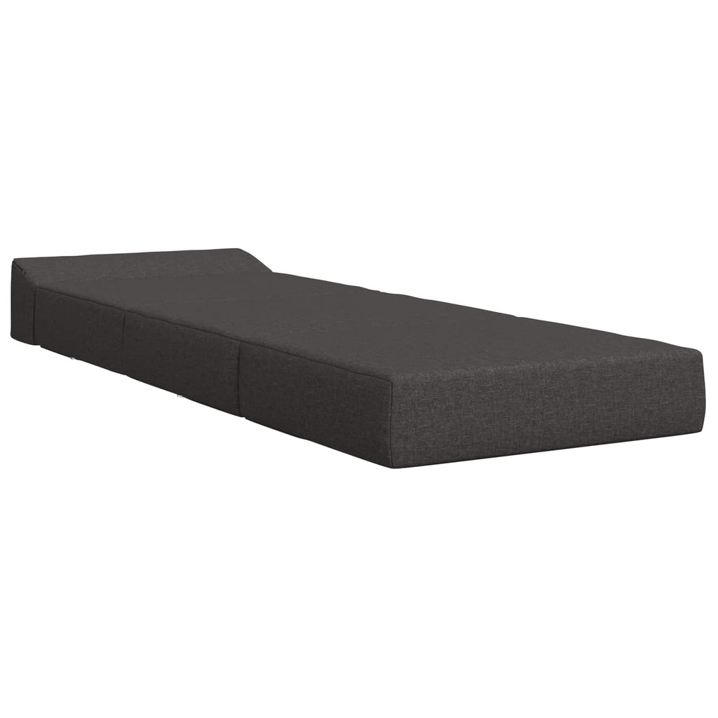 Klappsofa Bett Dunkelgrau 200 x 70 x 15 cm Stoff
