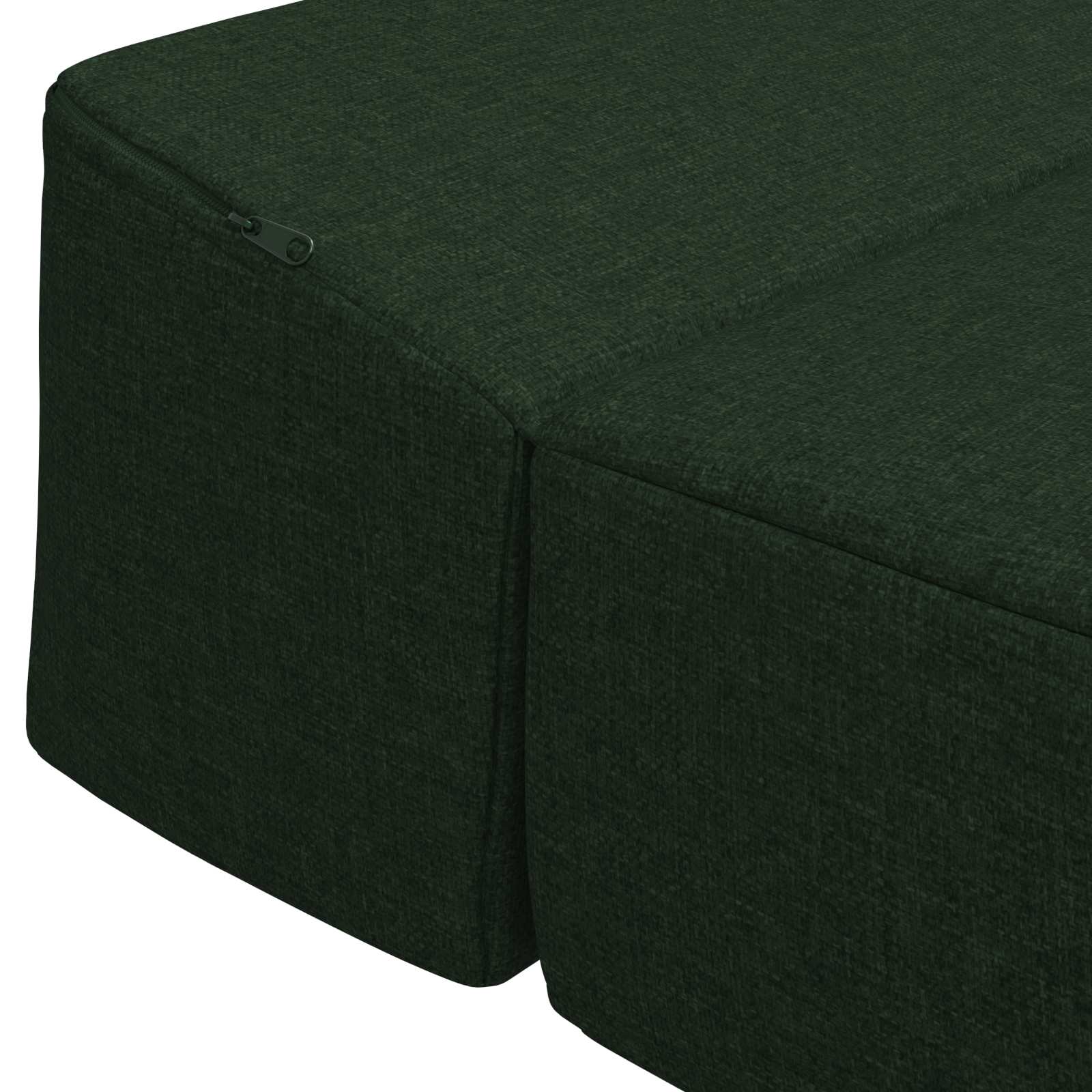 Klappsofa Bett Dunkelgrün 200 x 70 x 15 cm Stoff