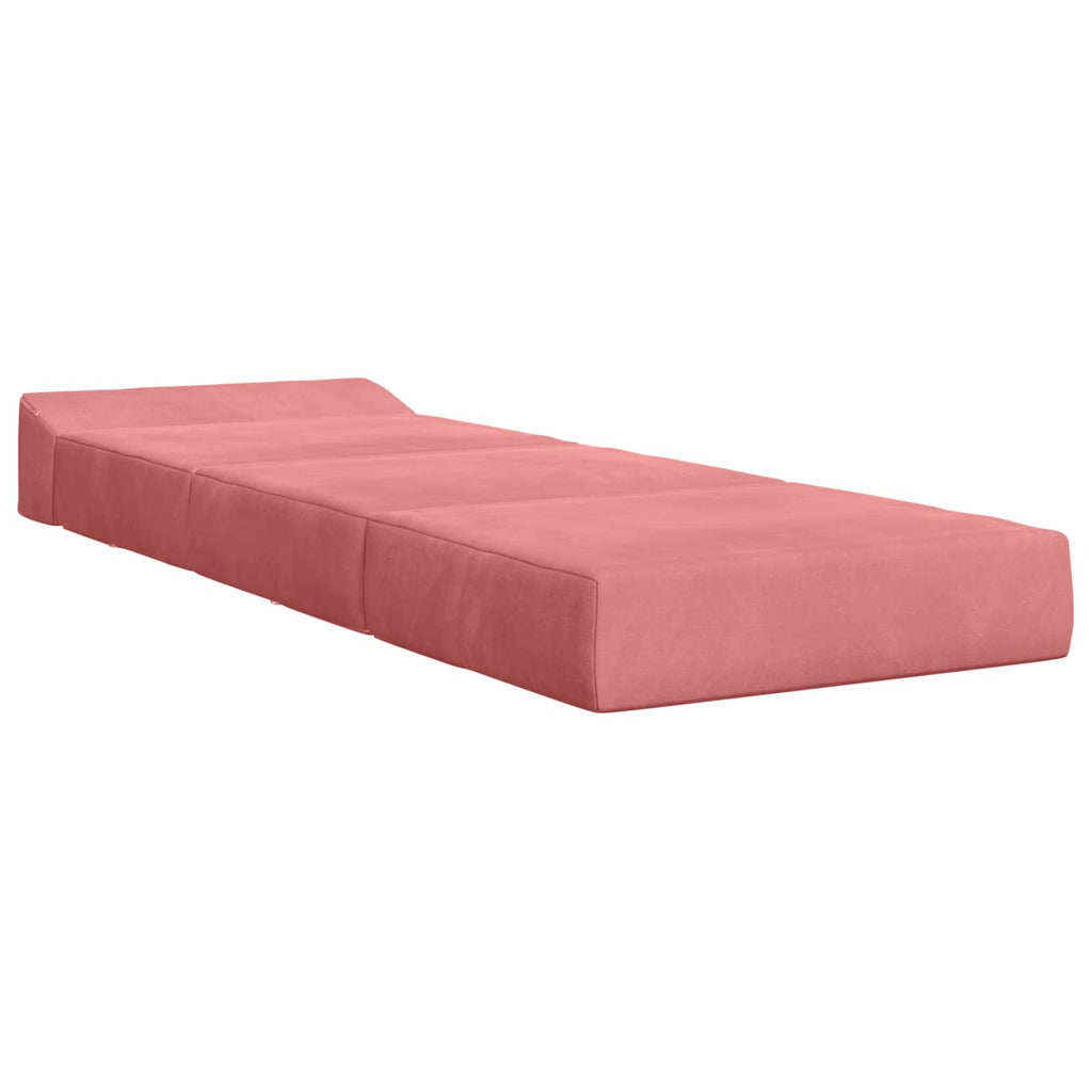 Klappsofa Bett Rosa 200 x 70 x 15 cm Samt