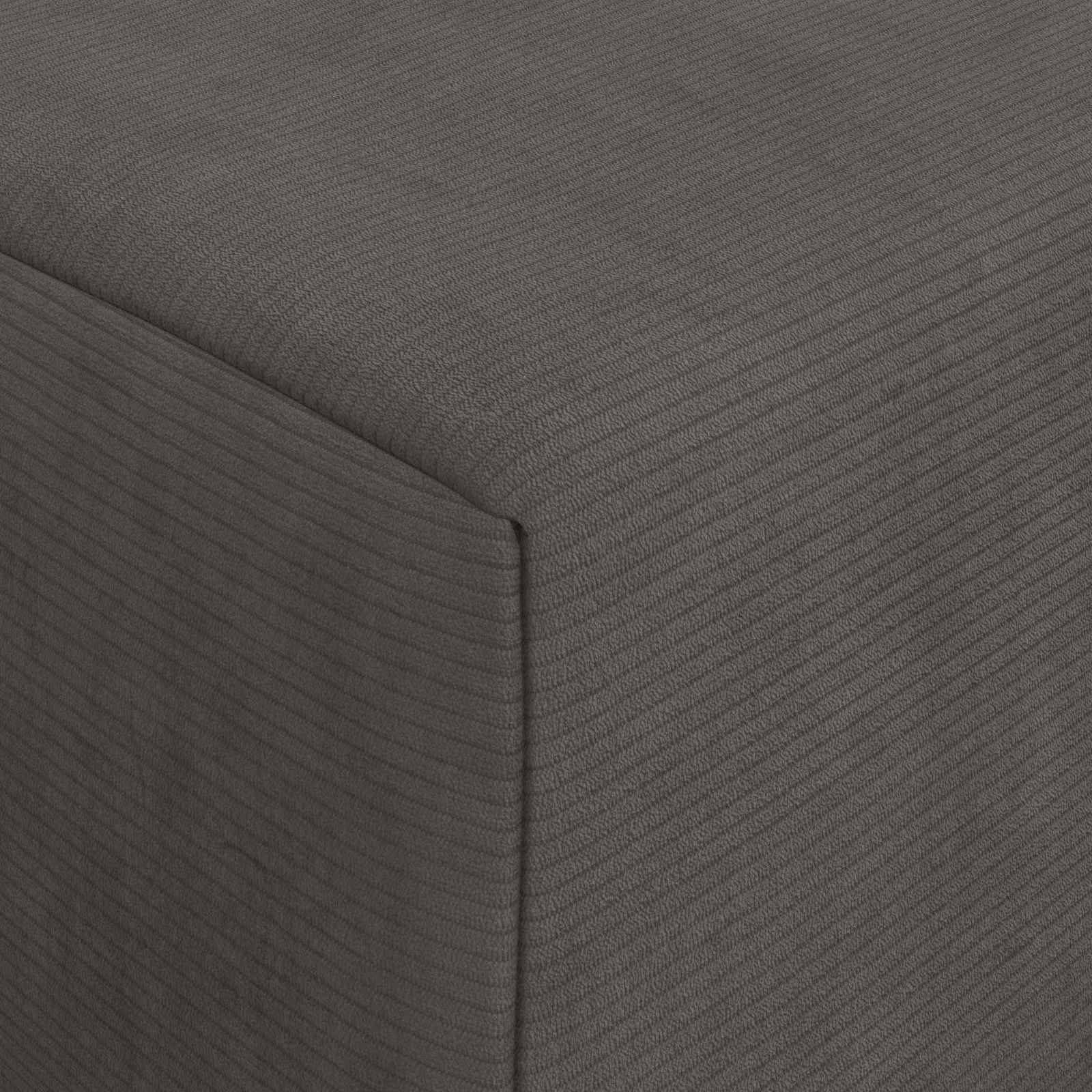 Klappsofa Bett Dunkelgrau 200 x 70 x 15 cm Cordstoff