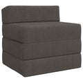 Klappsofa Bett Dunkelgrau 200 x 70 x 15 cm Cordstoff