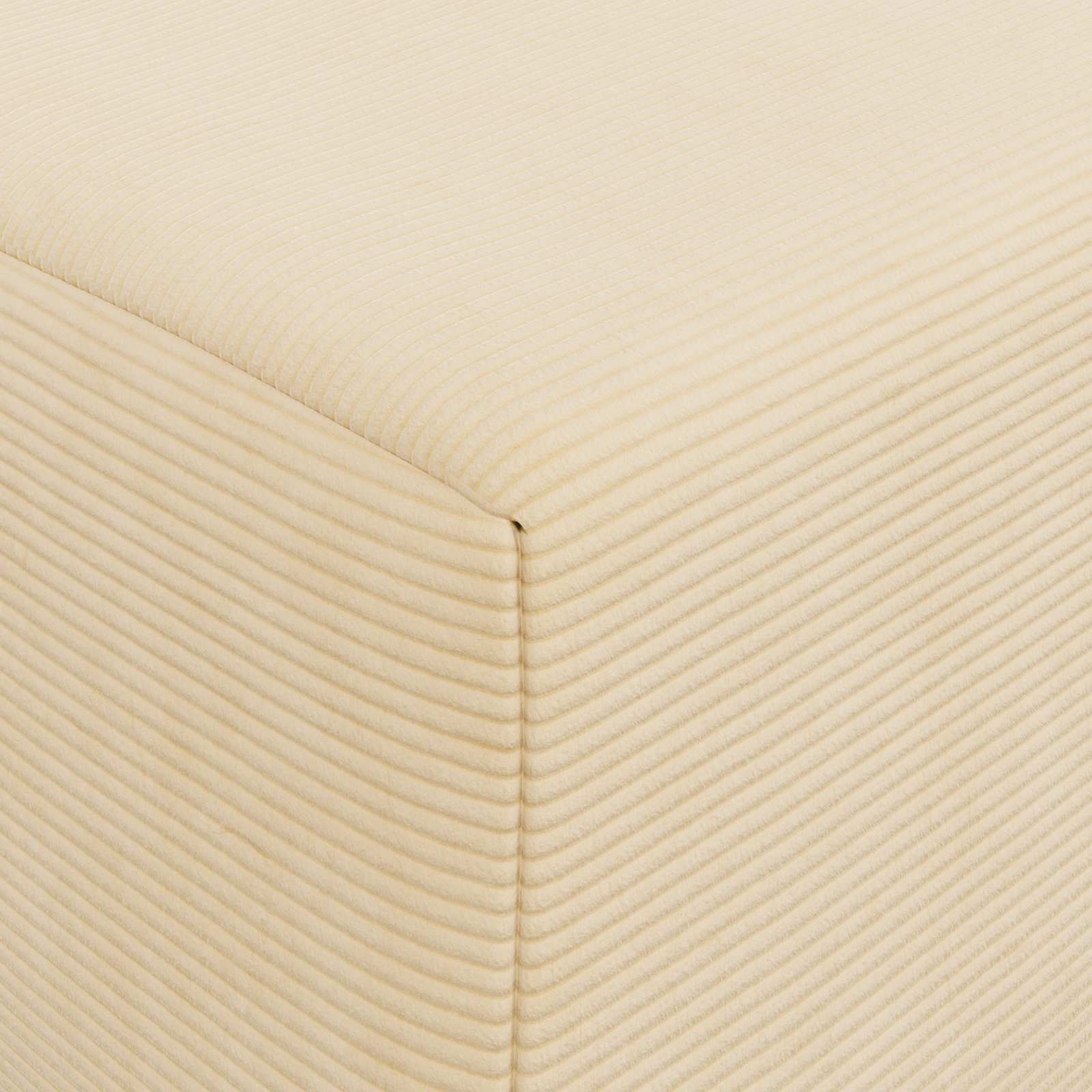 Klappsofa Bett Creme 200 x 70 x 15 cm Cordstoff