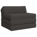 Klappsofa Bett Dunkelgrau 200 x 70 x 10 cm Stoff