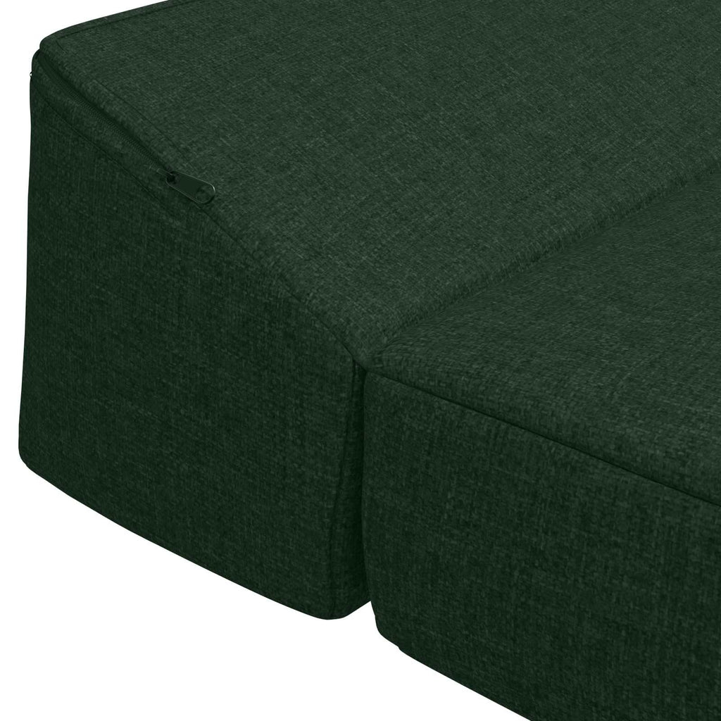 Klappsofa Bett Dunkelgrün 200 x 70 x 10 cm Stoff