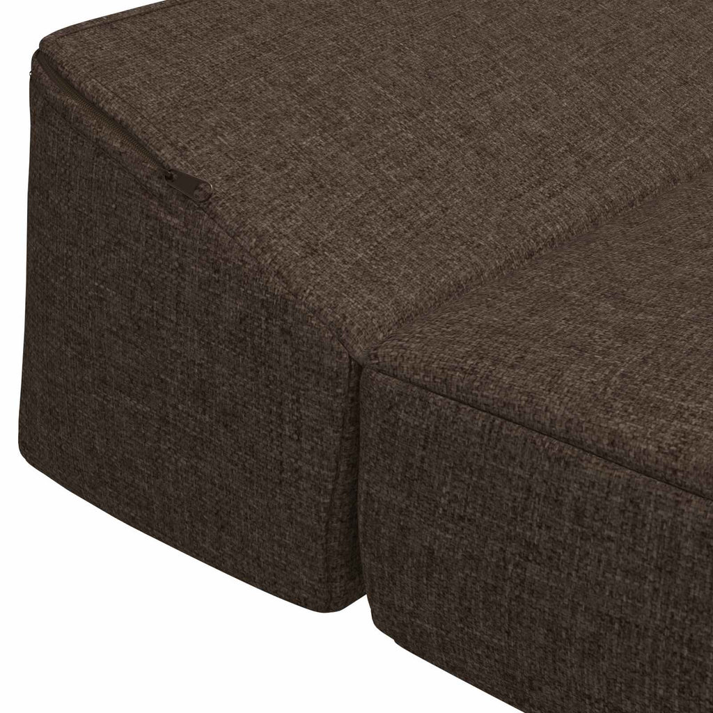 Klappsofa Bett Taupe 200 x 70 x 10 cm Stoff