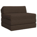 Klappsofa Bett Taupe 200 x 70 x 10 cm Stoff