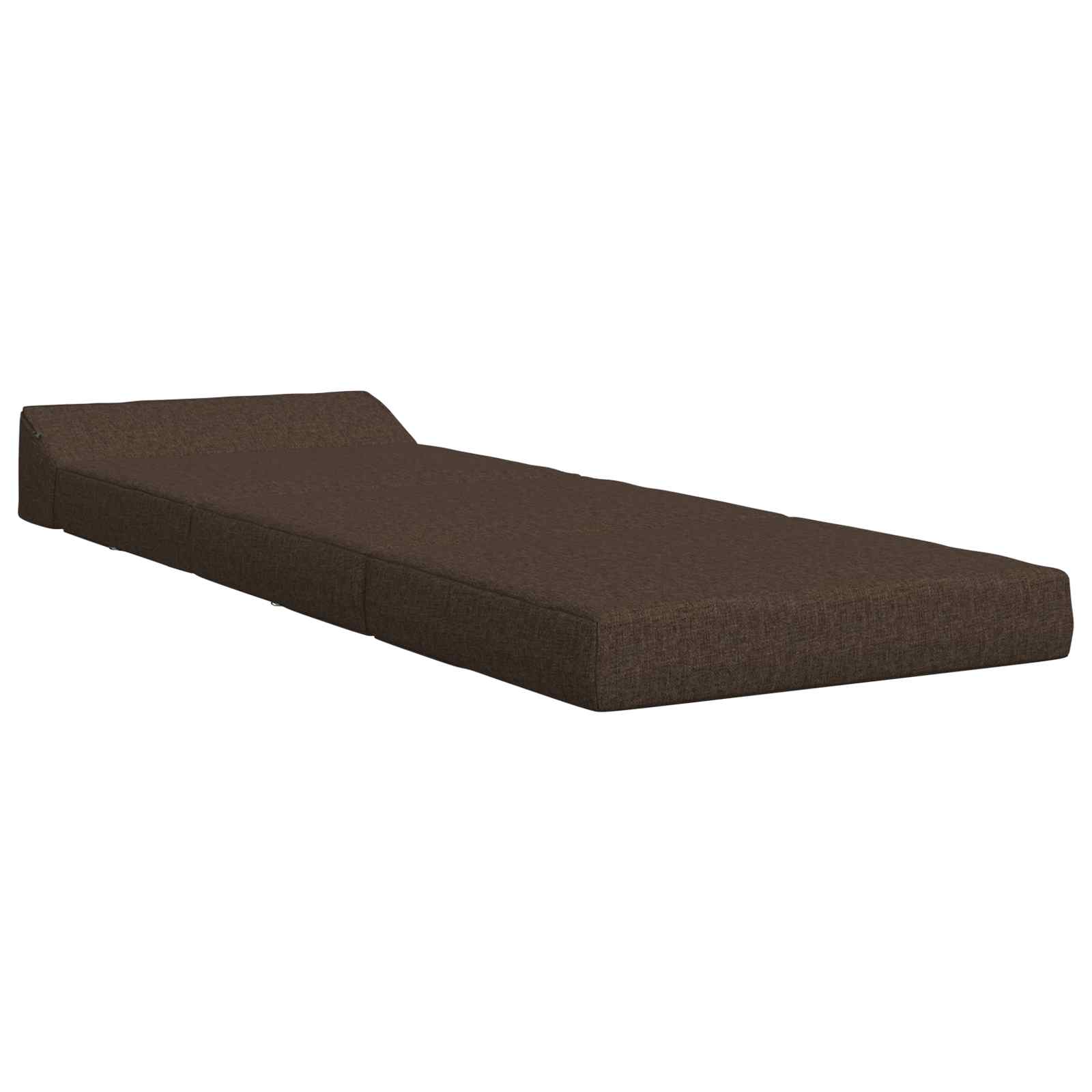 Klappsofa Bett Taupe 200 x 70 x 10 cm Stoff