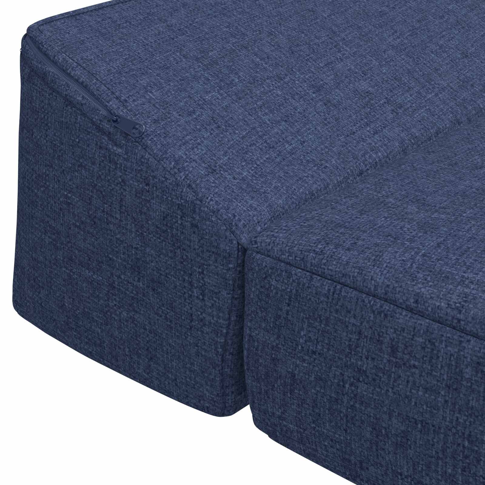Klappsofa Bett Blau 200 x 70 x 10 cm Stoff