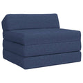 Klappsofa Bett Blau 200 x 70 x 10 cm Stoff