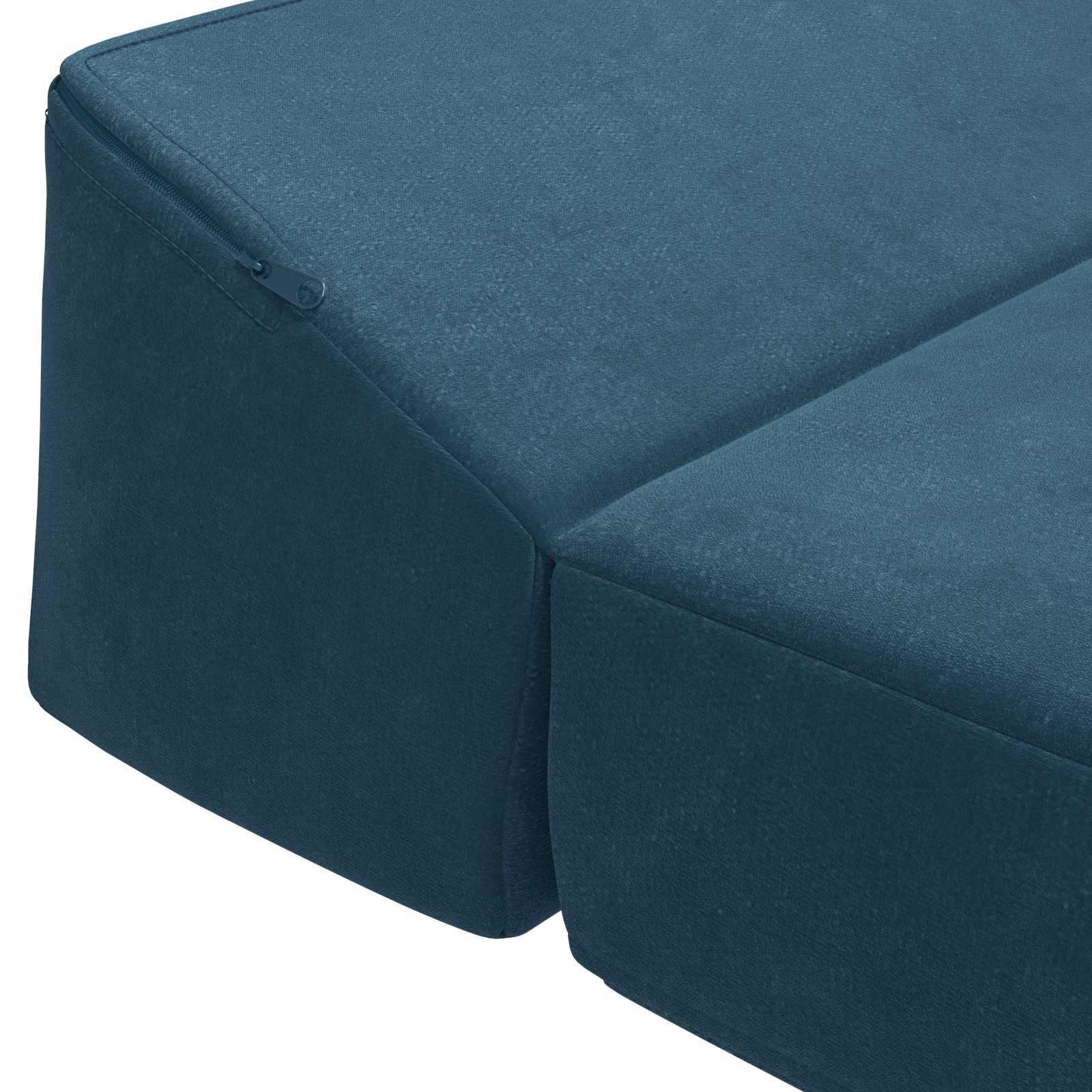 Klappsofa Bett Blau 200 x 70 x 10 cm Samt