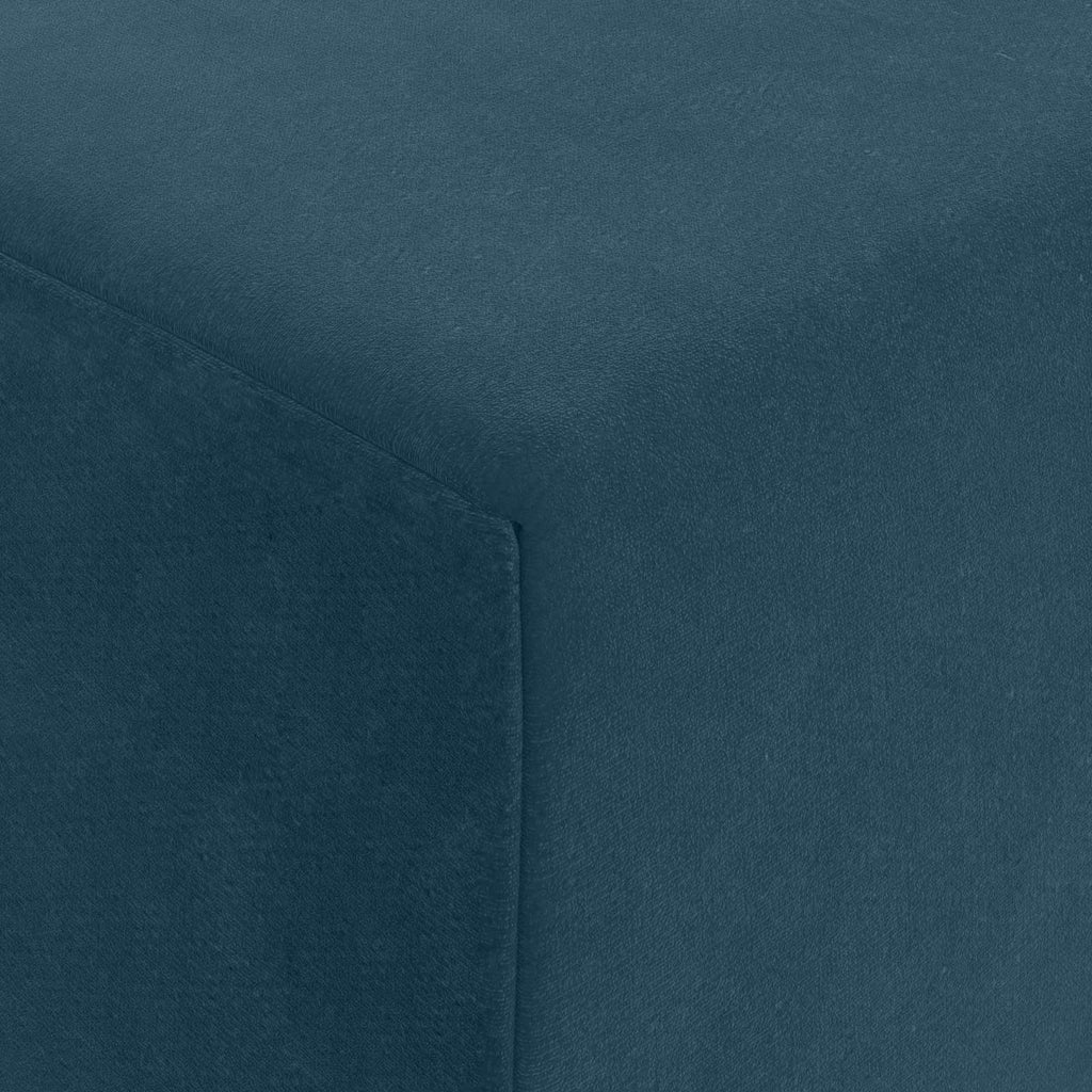 Klappsofa Bett Blau 200 x 70 x 10 cm Samt