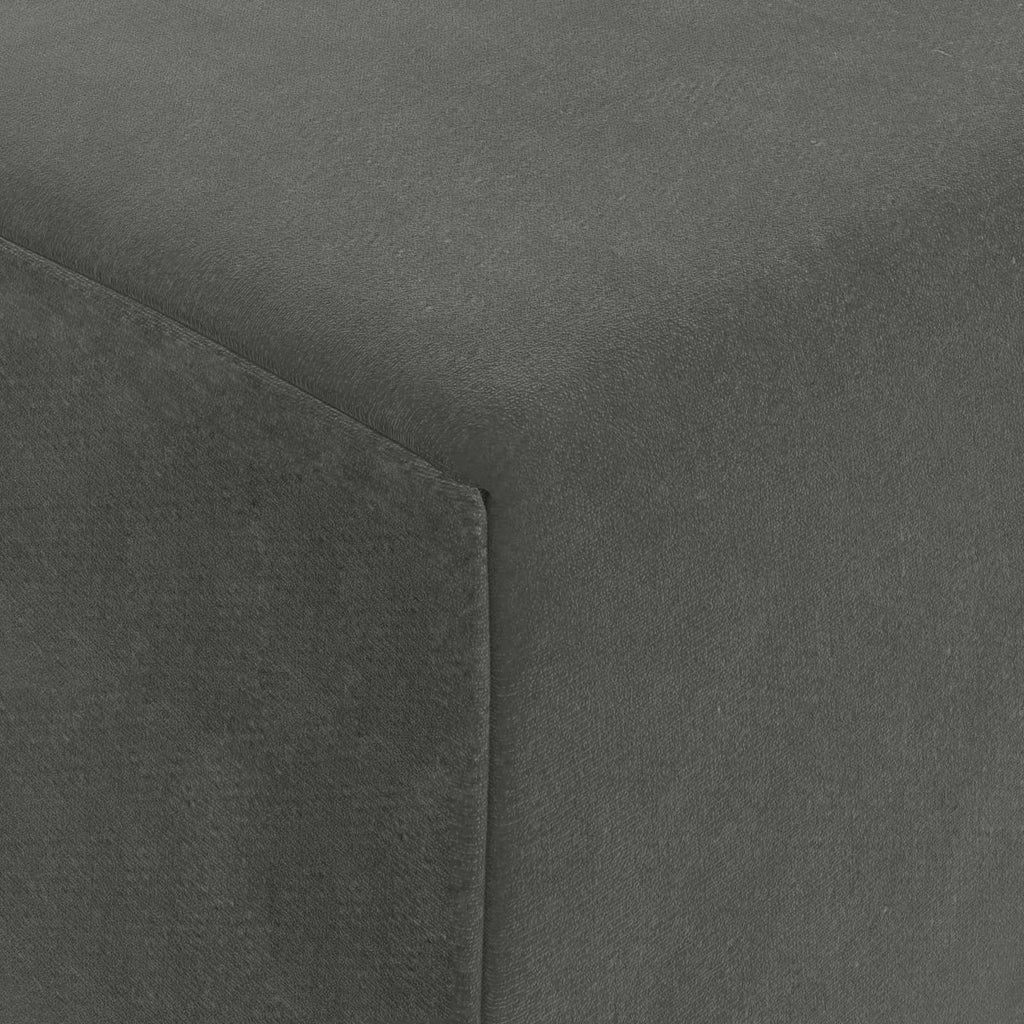 Klappsofa Bett Dunkelgrau 200 x 70 x 10 cm Samt