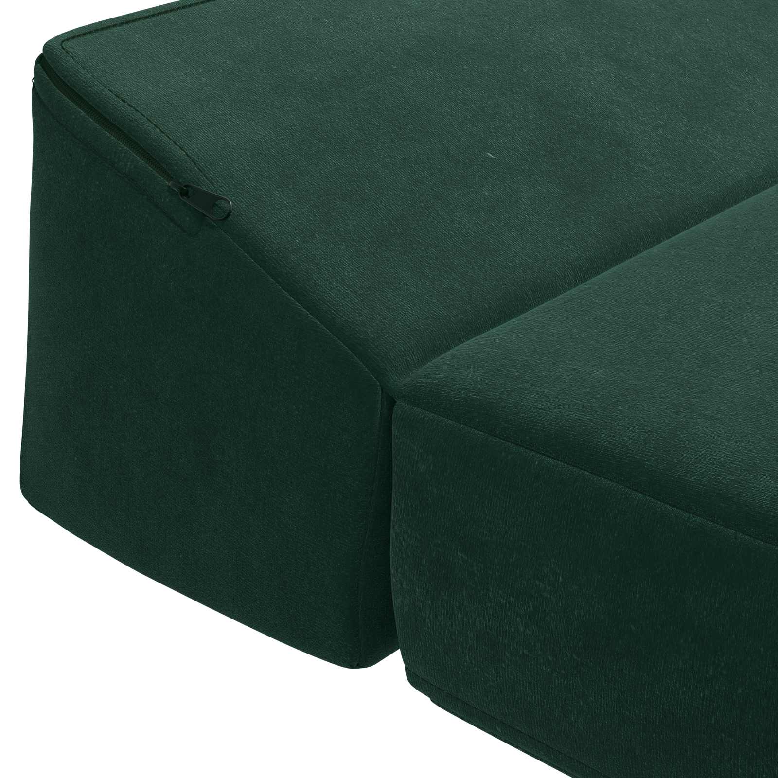 Klappsofa Bett Dunkelgrün 200 x 70 x 10 cm Samt