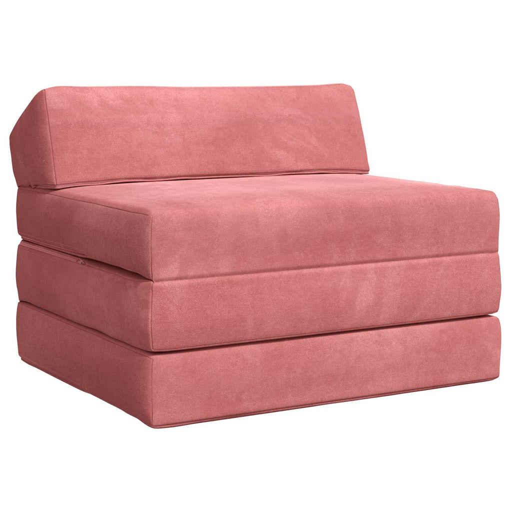 Klappsofa Bett Rosa 200 x 70 x 10 cm Samt