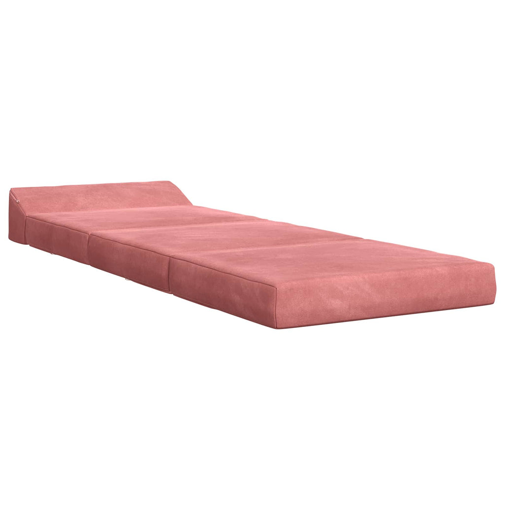 Klappsofa Bett Rosa 200 x 70 x 10 cm Samt
