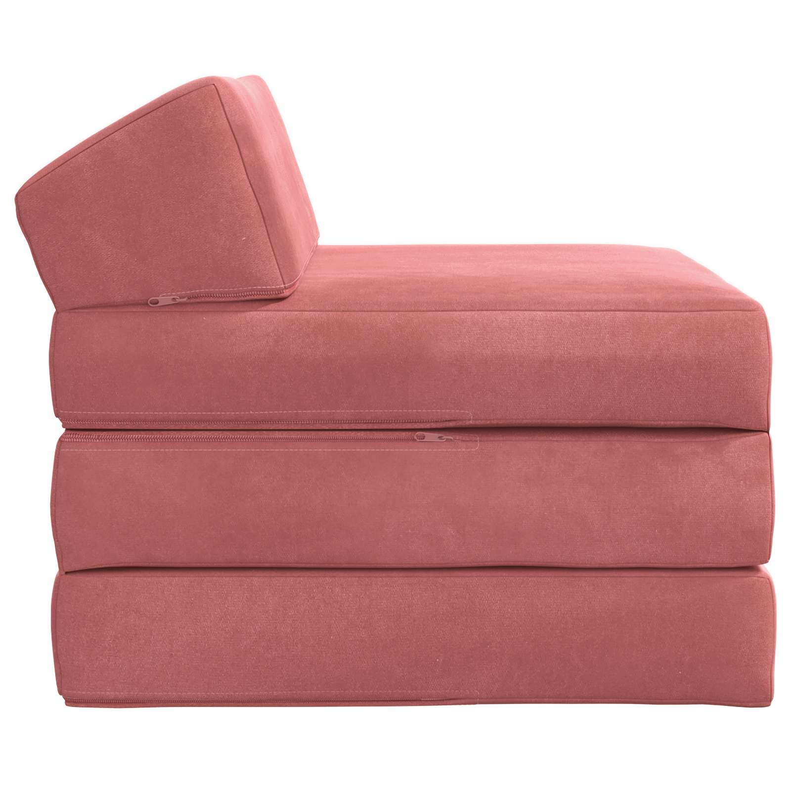 Klappsofa Bett Rosa 200 x 70 x 10 cm Samt