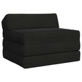 Klappsofa Bett Schwarz 200 x 70 x 10 cm Samt