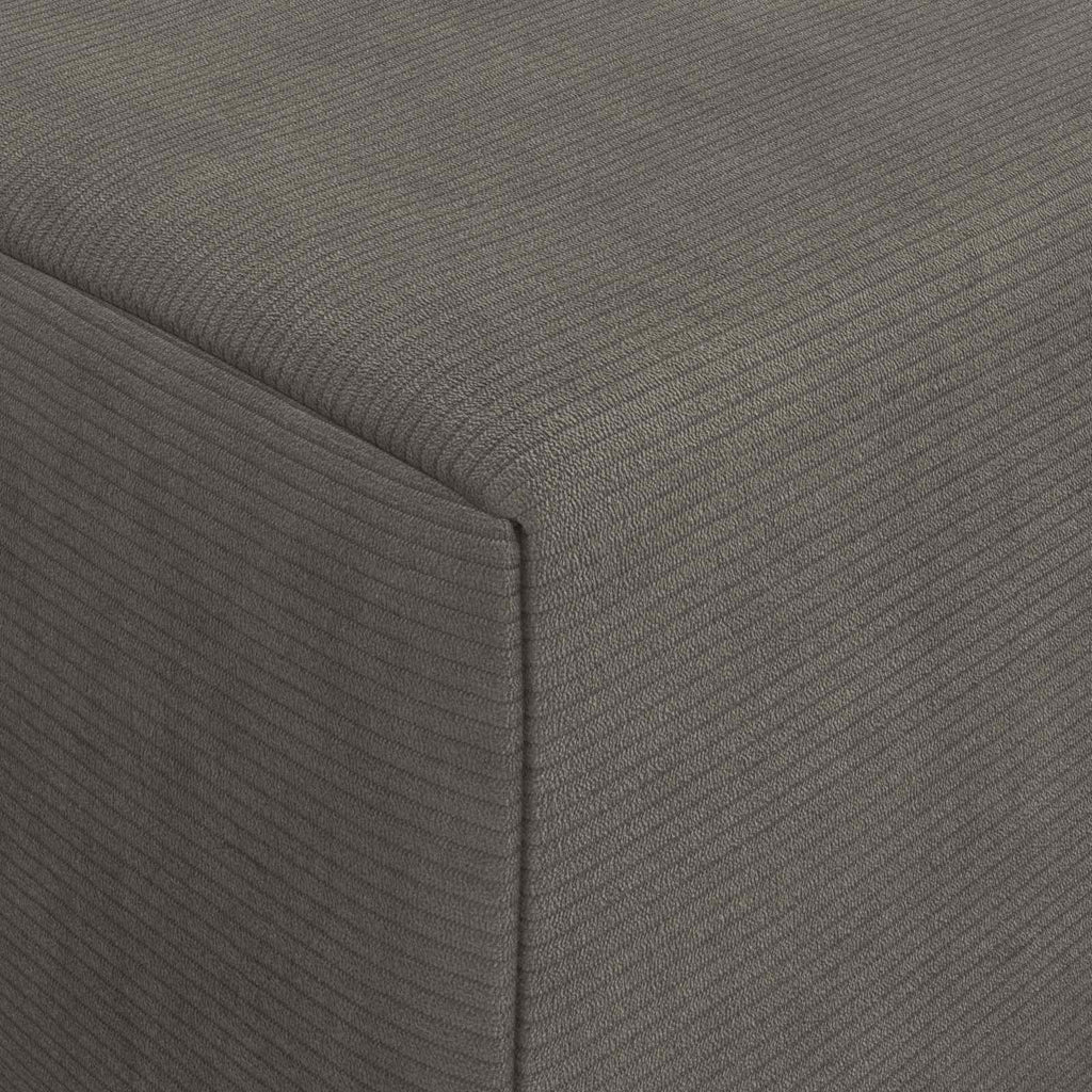 Klappsofa Bett Hellgrau 200 x 70 x 10 cm Cordstoff
