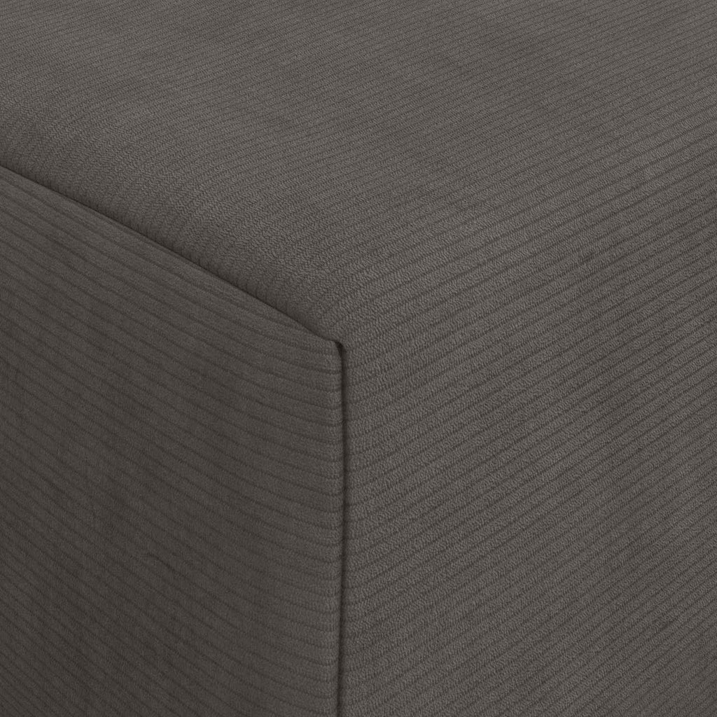 Klappsofa Bett Dunkelgrau 200 x 70 x 10 cm Cordstoff