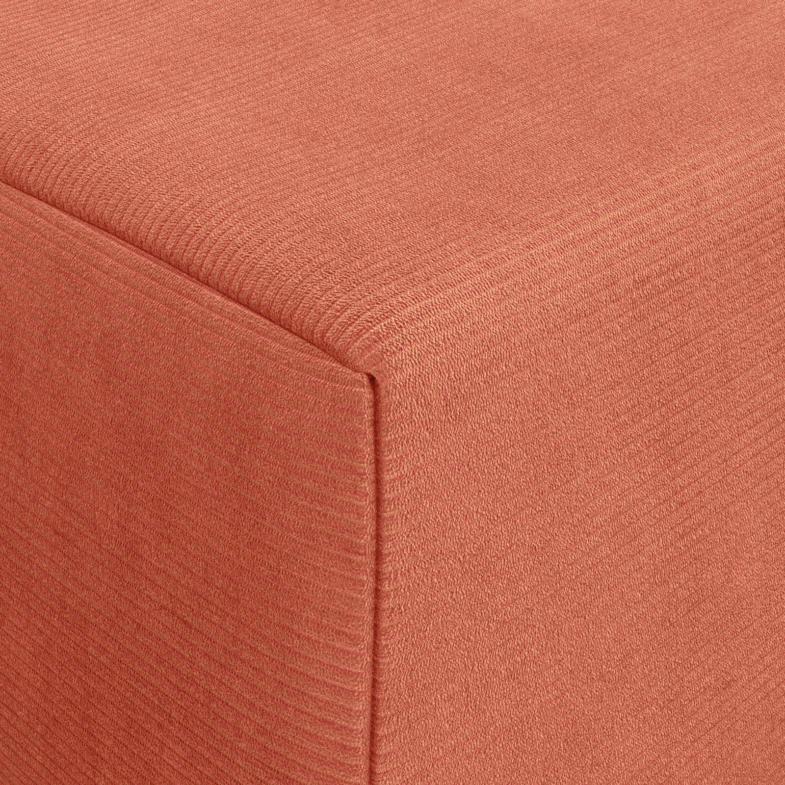 Klappsofa Bett Rot-Orange 200 x 70 x 10 cm Cordstoff