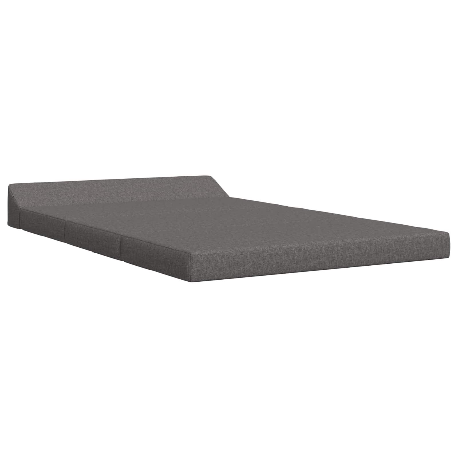 Klappsofa Bett Hellgrau 120 x 60 x 49 cm Stoff