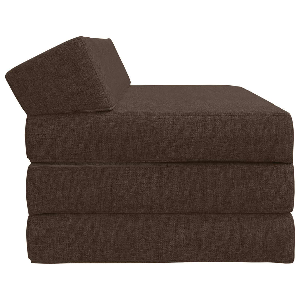 Klappsofa Bett Taupe 120 x 60 x 49 cm Stoff