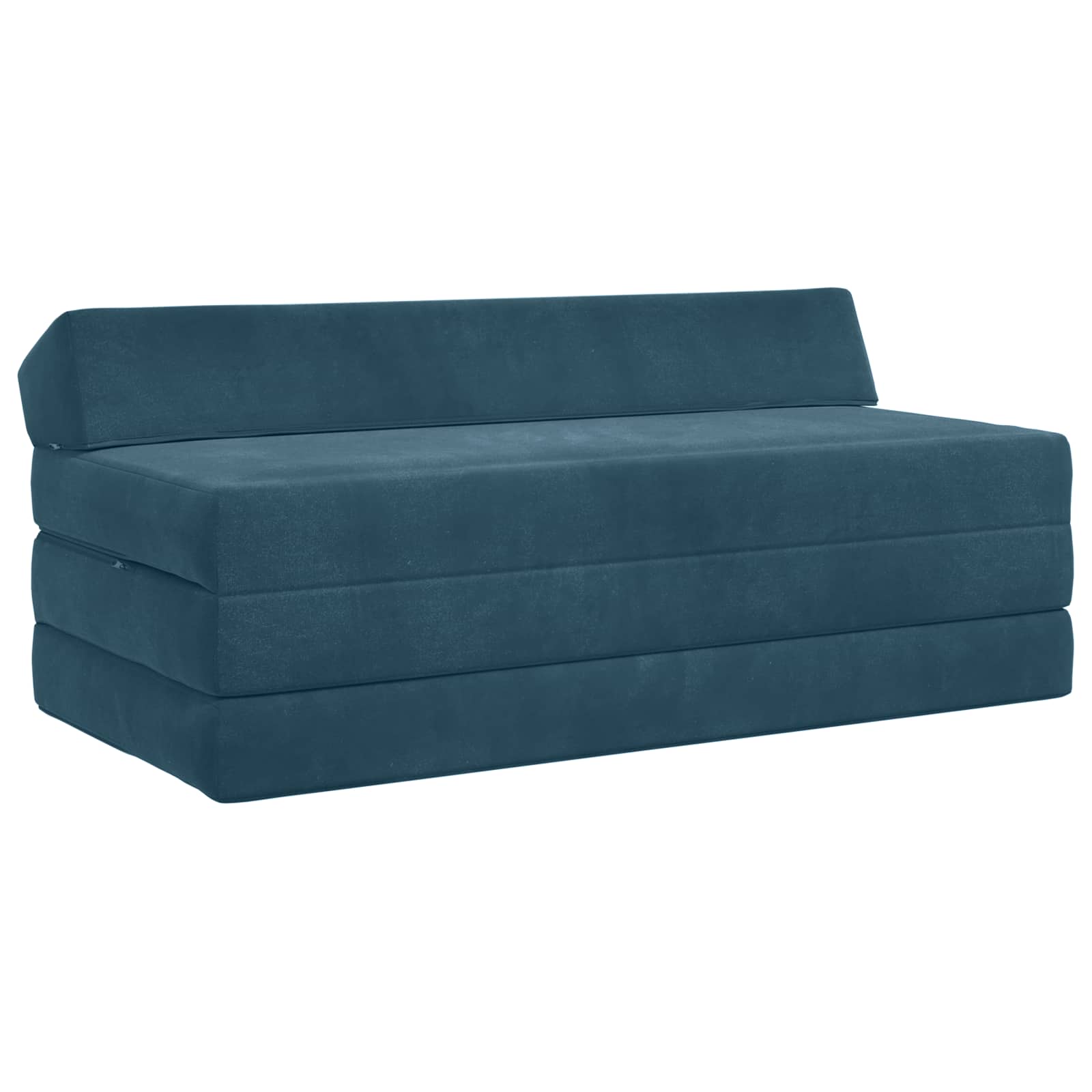 Klappsofa Bett Blau 120 x 60 x 49 cm Stoff