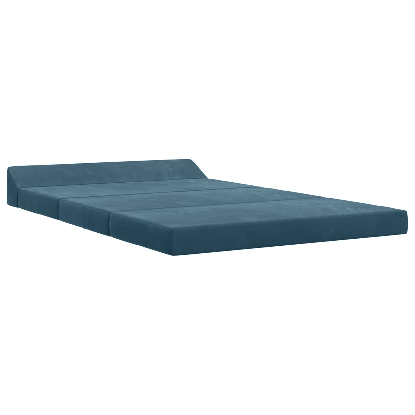 Klappsofa Bett Blau 120 x 60 x 49 cm Stoff