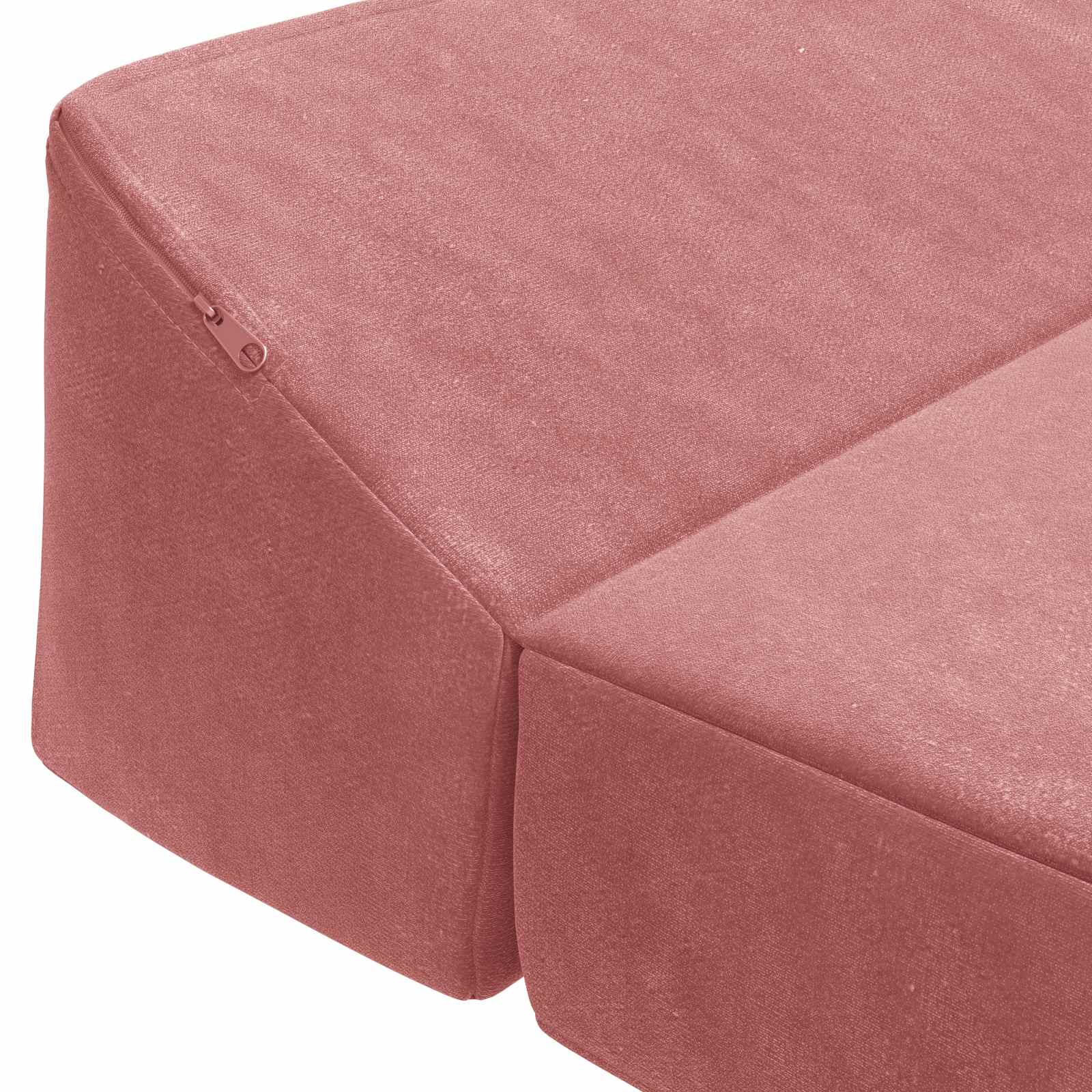 Klappsofa Bett Rosa 120 x 60 x 49 cm Stoff
