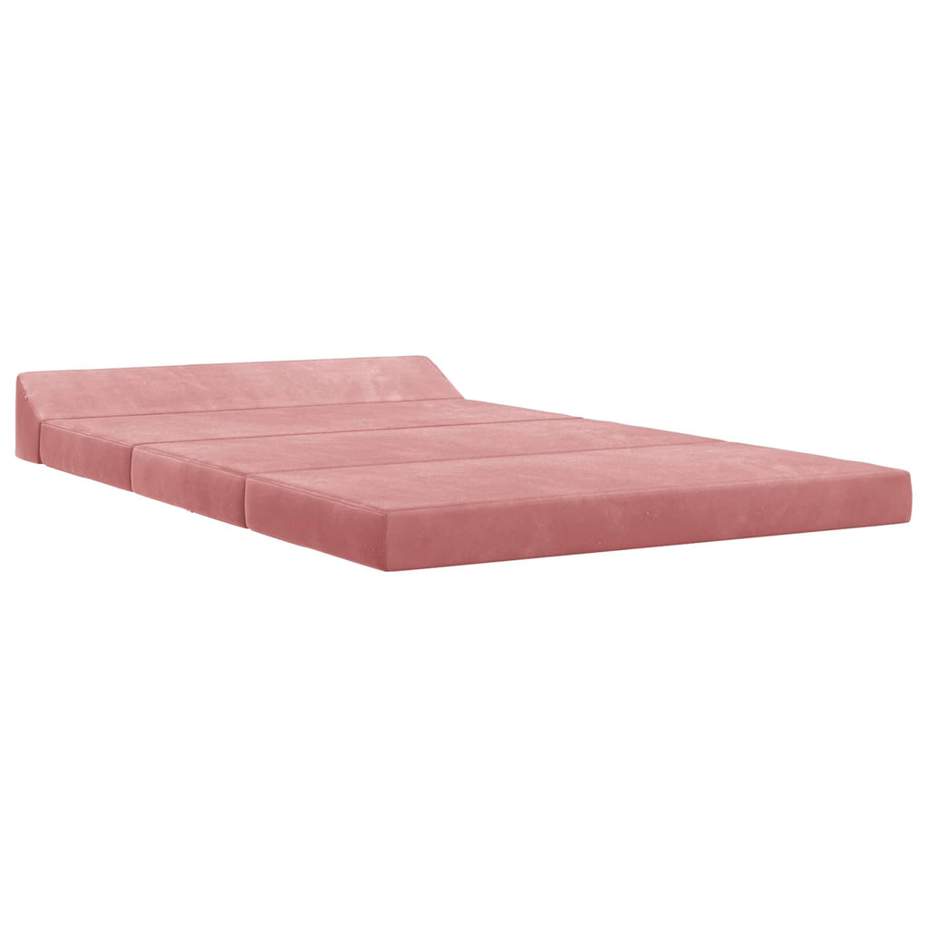 Klappsofa Bett Rosa 120 x 60 x 49 cm Stoff
