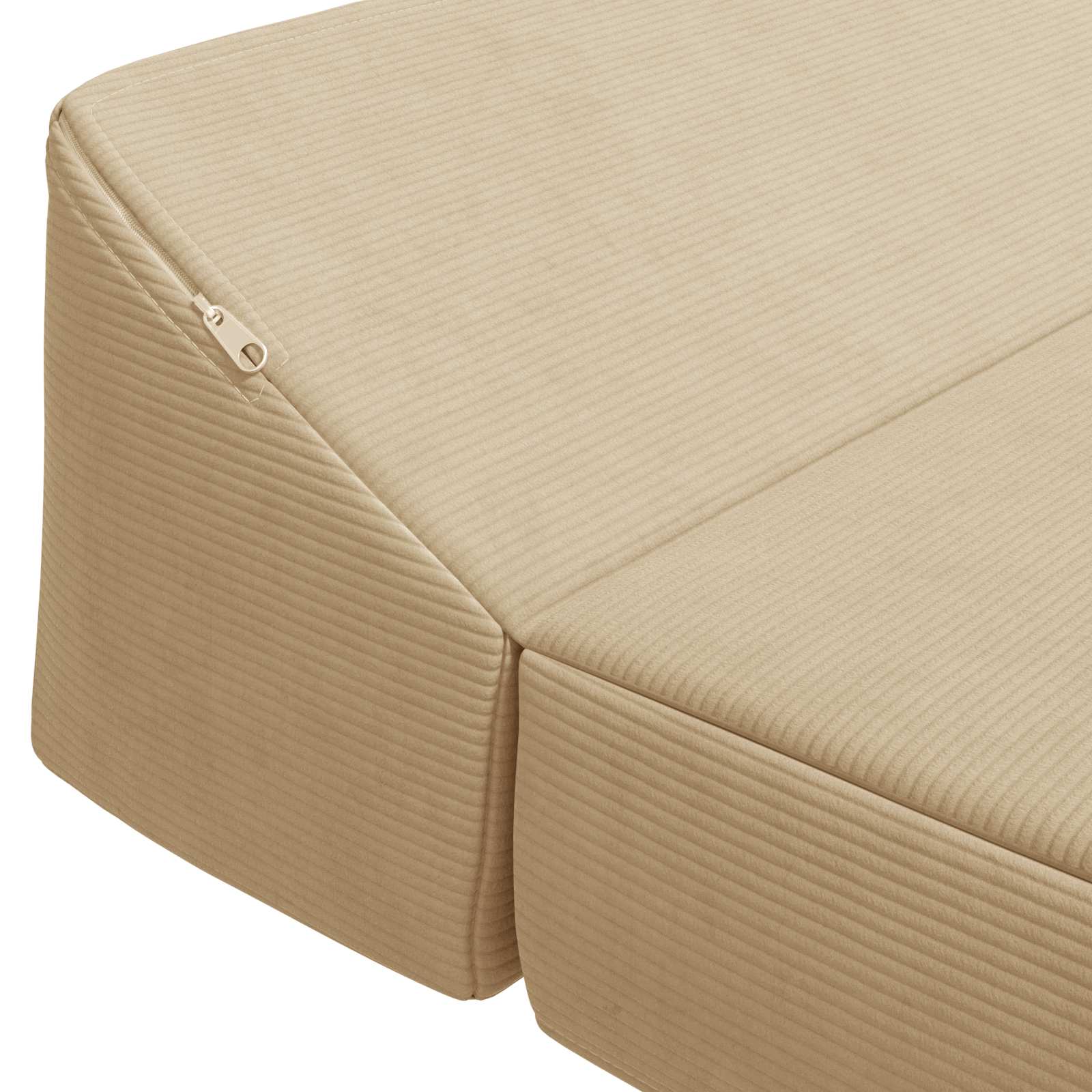 Klappsofa Bett Grün Grau 120 x 60 x 49 cm Stoff