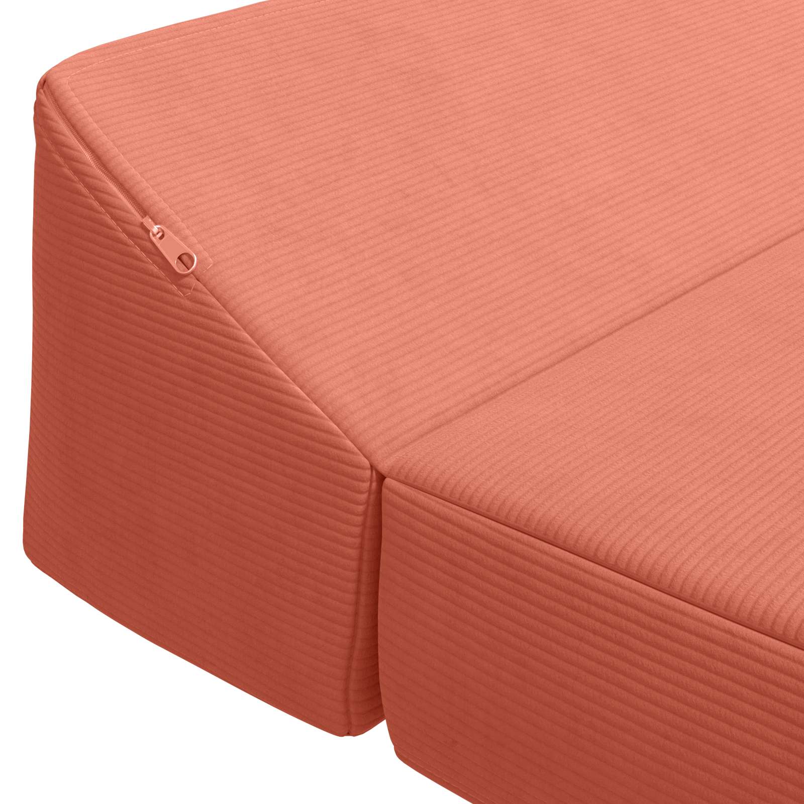Klappsofa Bett Rot-Orange 120 x 60 x 49 cm Stoff