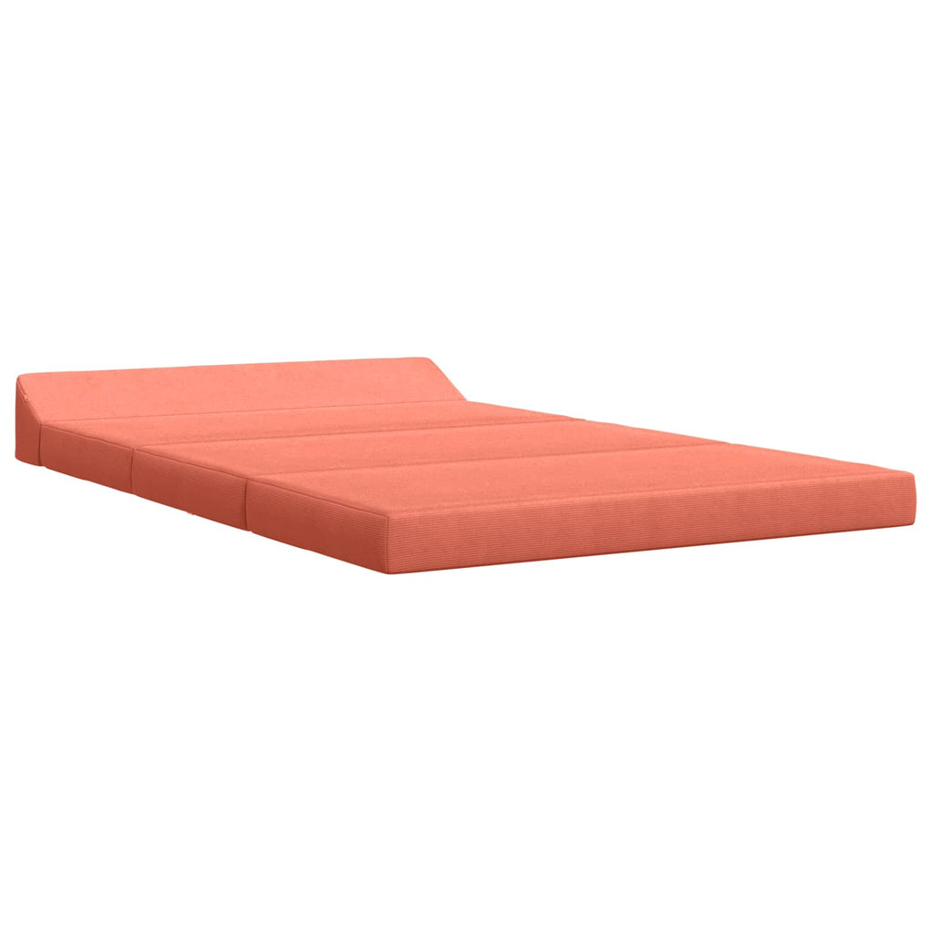 Klappsofa Bett Rot-Orange 120 x 60 x 49 cm Stoff