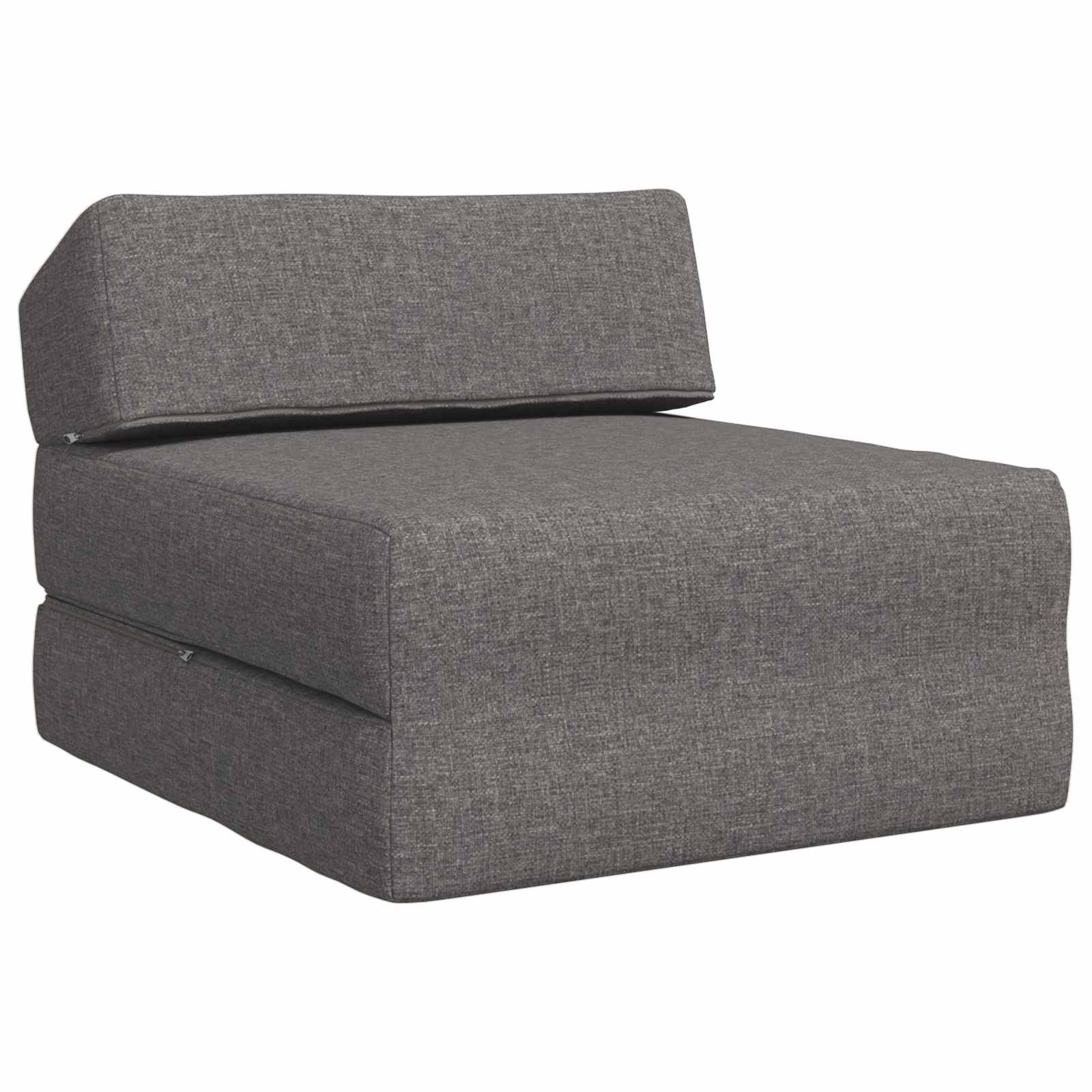 Klappsofa Bett Hellgrau 60 x 70 x 41 cm Stoff