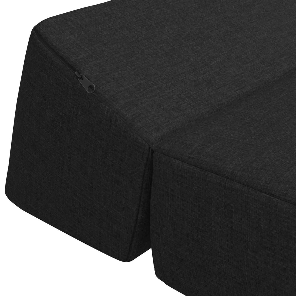 Klappsofa Bett Schwarz 60 x 70 x 41 cm Stoff
