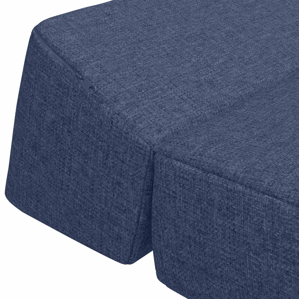 Klappsofa Bett Blau 60 x 70 x 41 cm Stoff