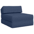 Klappsofa Bett Blau 60 x 70 x 41 cm Stoff