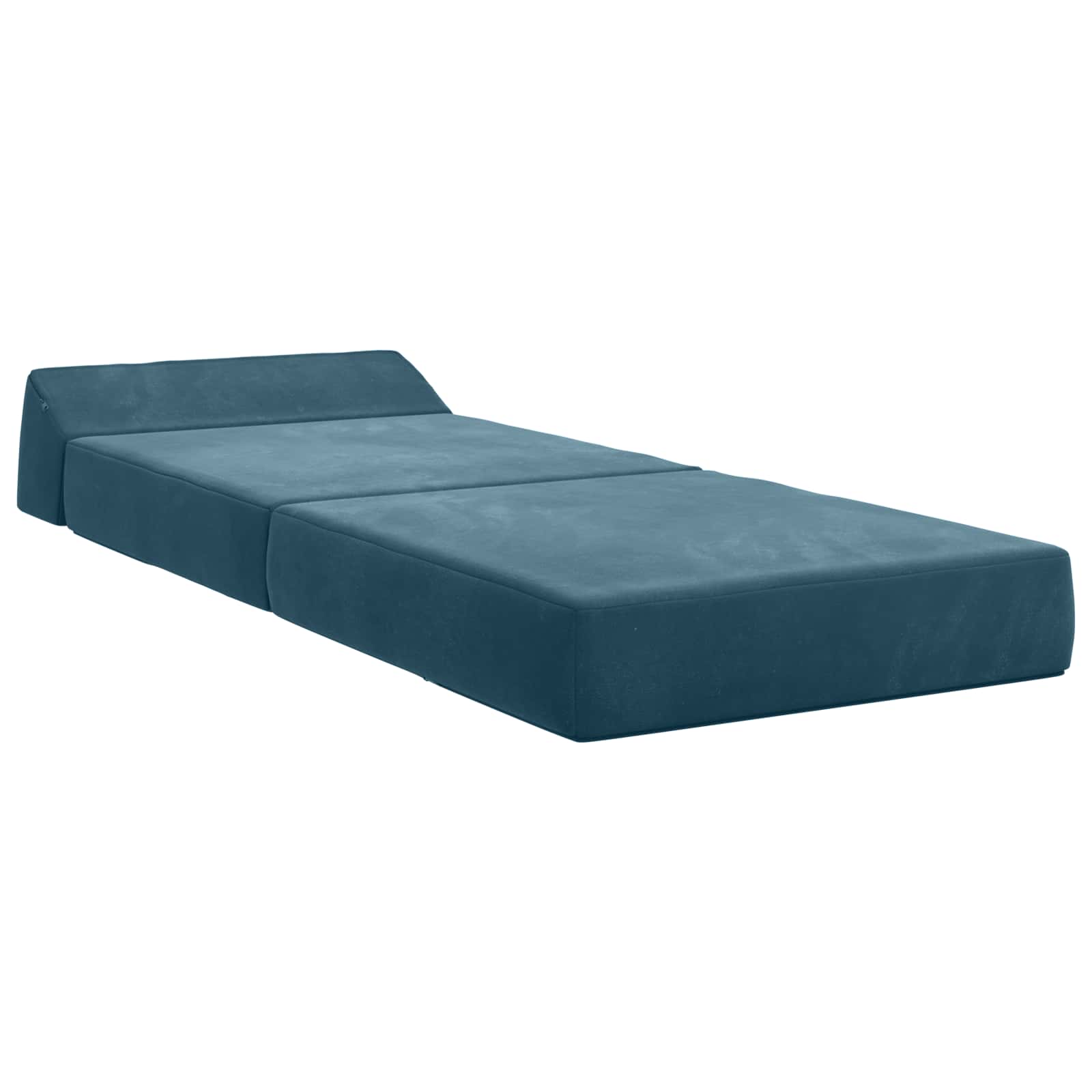 Klappsofa Bett Blau 60 x 70 x 41 cm Stoff