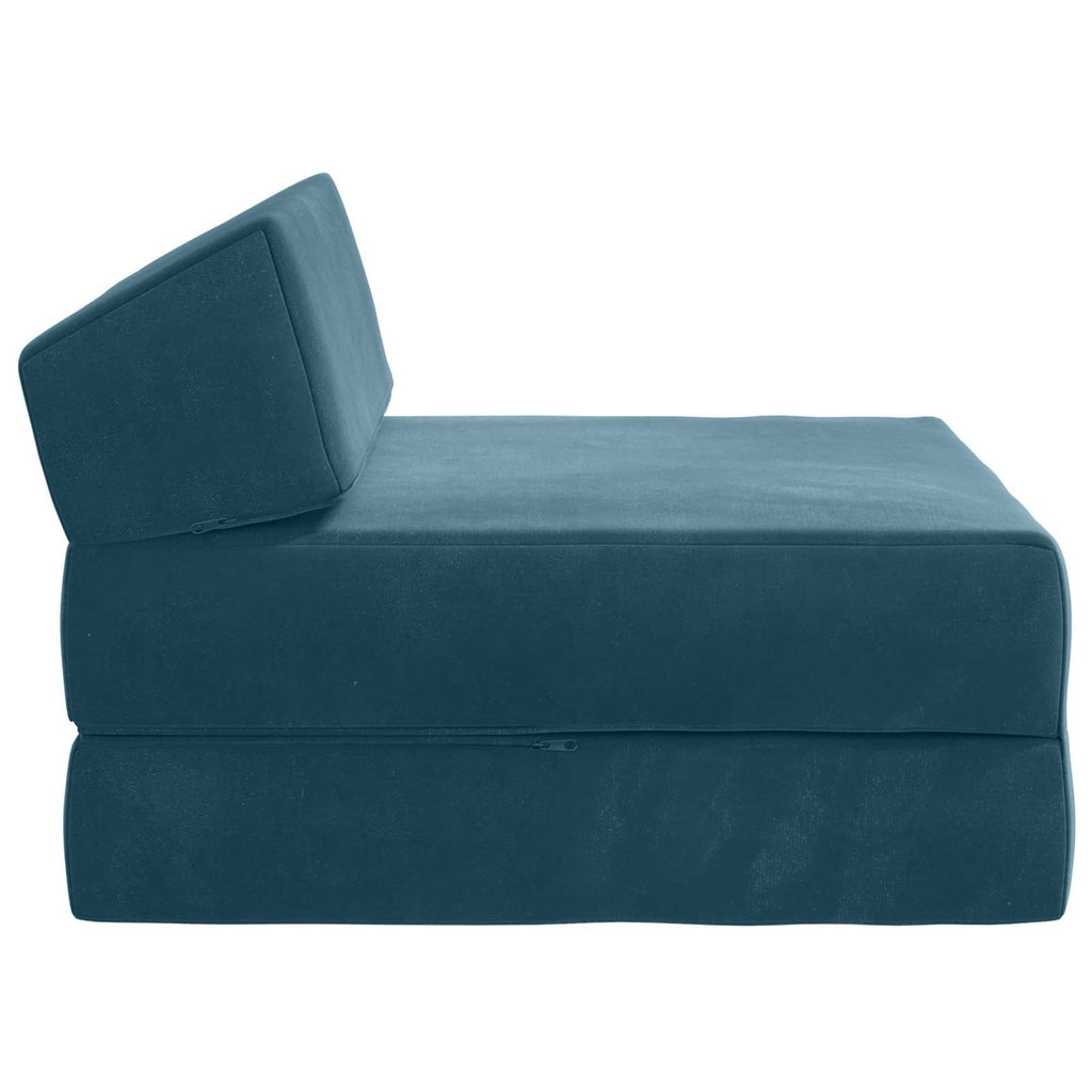 Klappsofa Bett Blau 60 x 70 x 41 cm Stoff