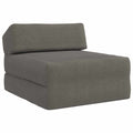 Klappsofa Bett Hellgrau 60 x 70 x 41 cm Stoff