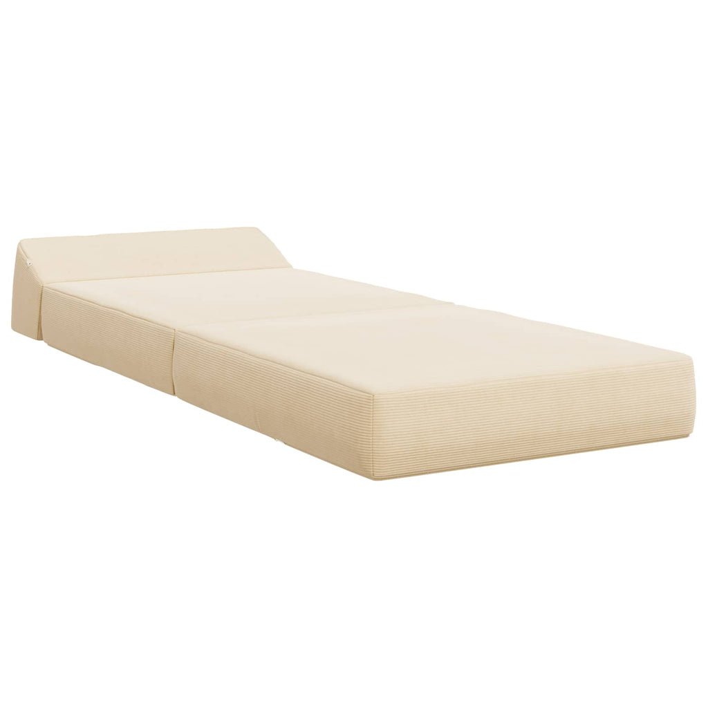 Klappsofa Bett Creme 60 x 70 x 41 cm Stoff