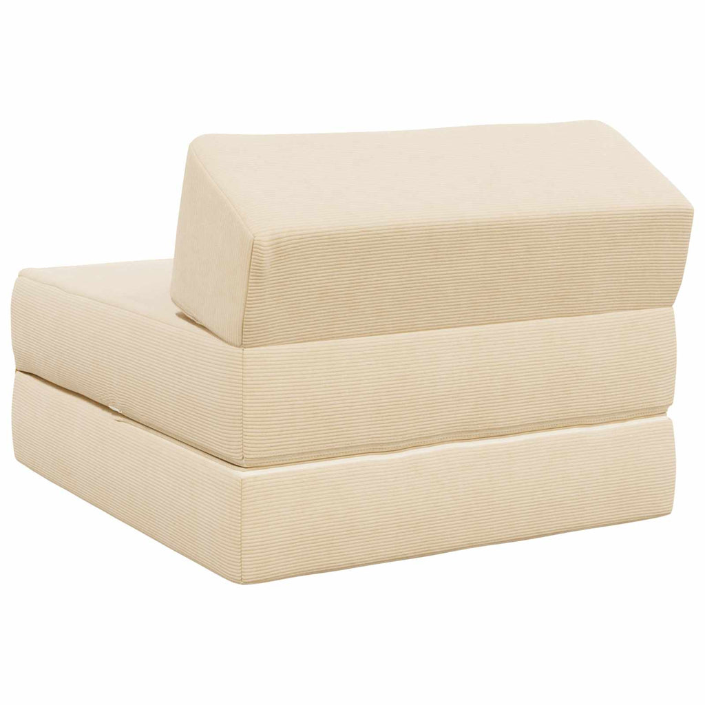 Klappsofa Bett Creme 60 x 70 x 41 cm Stoff