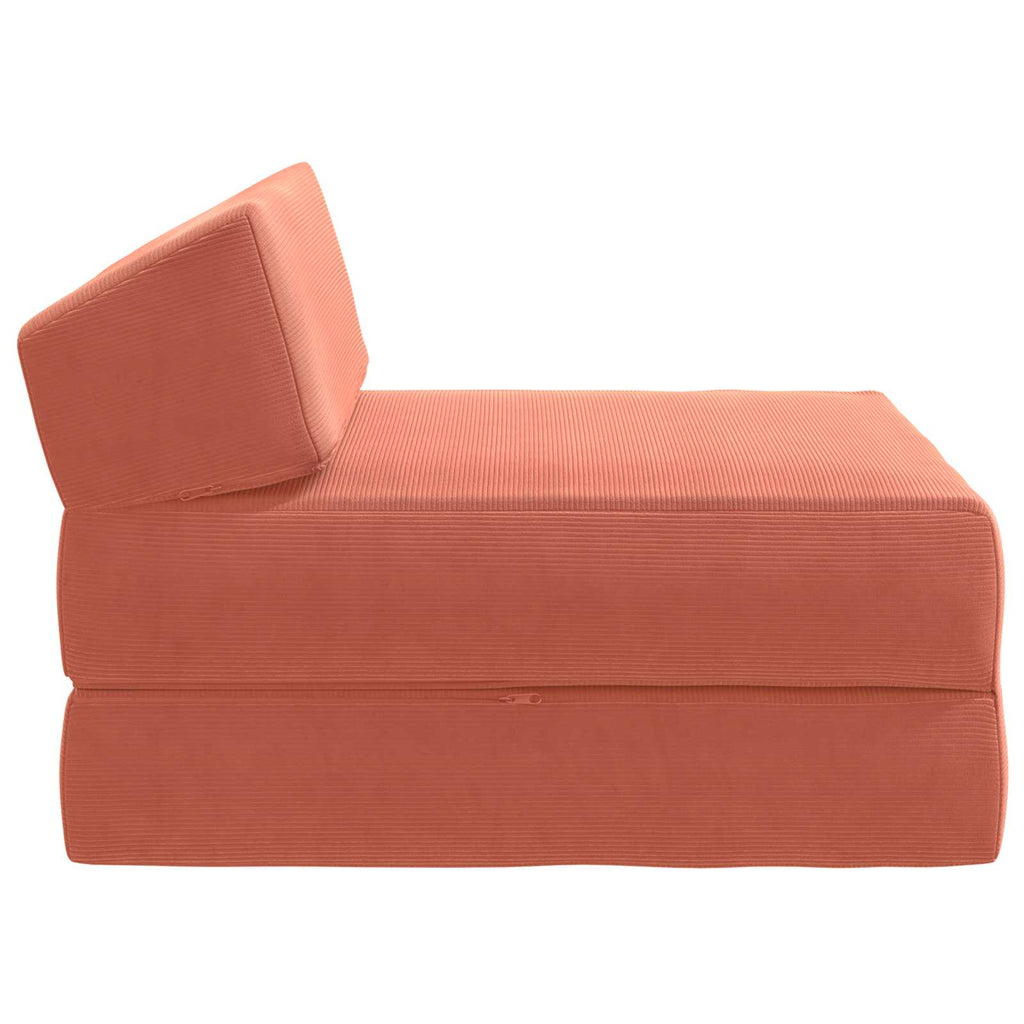 Klappsofa Bett Rot-Orange 60 x 70 x 41 cm Stoff