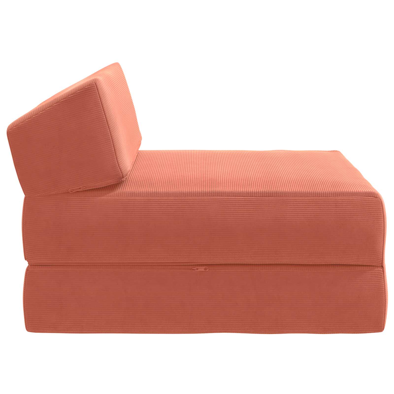 Klappsofa Bett Rot-Orange 60 x 70 x 41 cm Stoff
