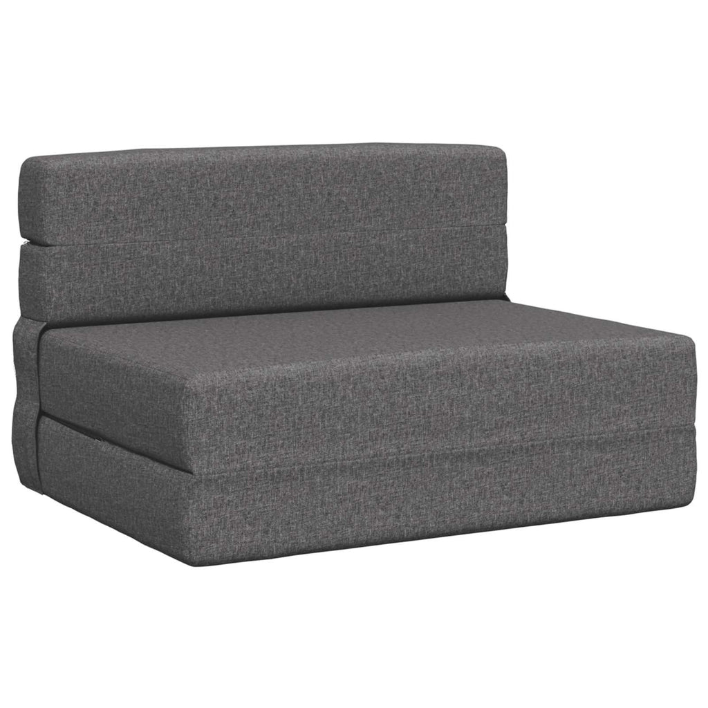 Klappsofa Bett Hellgrau 70 x 72 x 60 cm Stoff