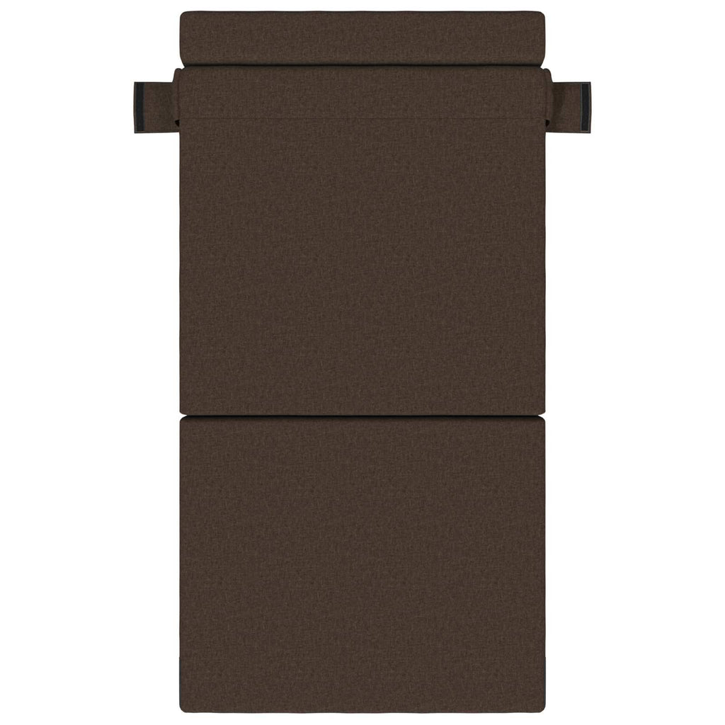Klappsofa Bett Taupe 70 x 72 x 60 cm Stoff